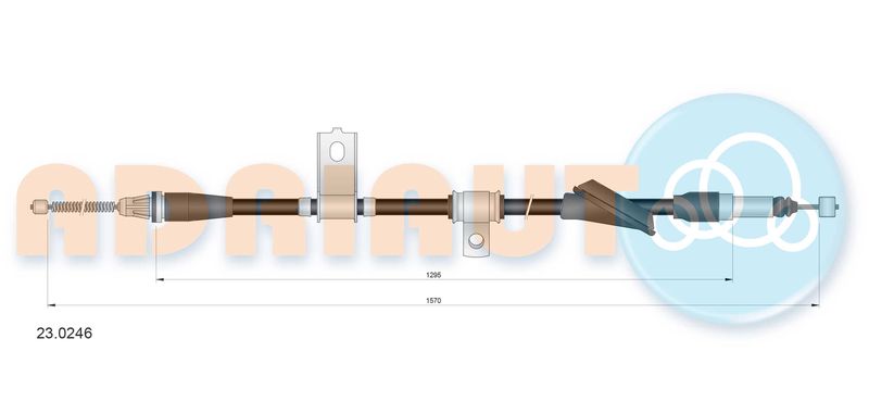 ADRIAUTO 23.0246 Cable Pull, parking brake