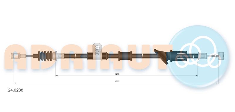 ADRIAUTO 24.0238 Cable Pull, parking brake