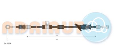 Cable Pull, parking brake ADRIAUTO 24.0238