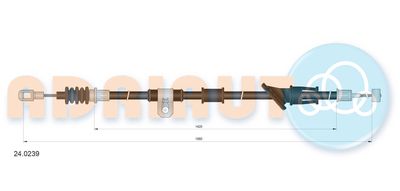 Cable Pull, parking brake ADRIAUTO 24.0239