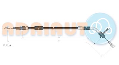 Cable Pull, parking brake ADRIAUTO 27.0216.1
