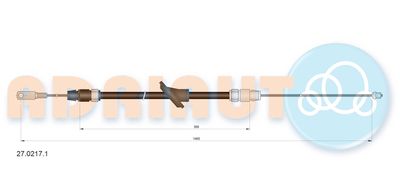 Cable Pull, parking brake ADRIAUTO 27.0217.1