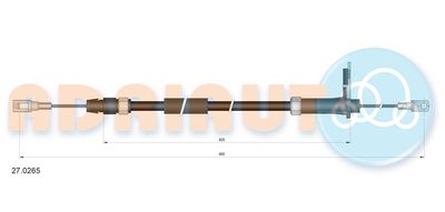 Cable Pull, parking brake ADRIAUTO 27.0265