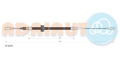Cable Pull, parking brake ADRIAUTO 27.0275