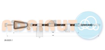 Cable Pull, parking brake ADRIAUTO 28.0223.1