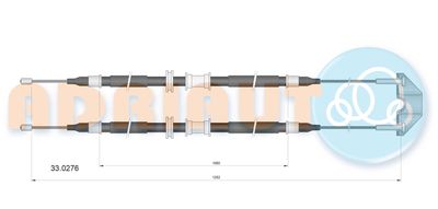 Cable Pull, parking brake ADRIAUTO 33.0276