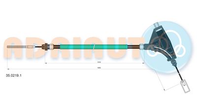 Cable Pull, parking brake ADRIAUTO 35.0219.1