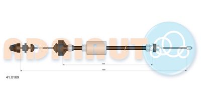 Cable Pull, clutch control ADRIAUTO 41.0169