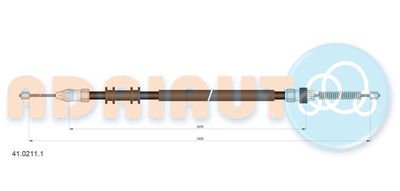 Cable Pull, parking brake ADRIAUTO 41.0211.1