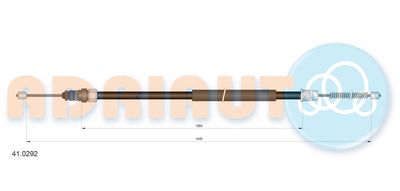 Cable Pull, parking brake ADRIAUTO 41.0292