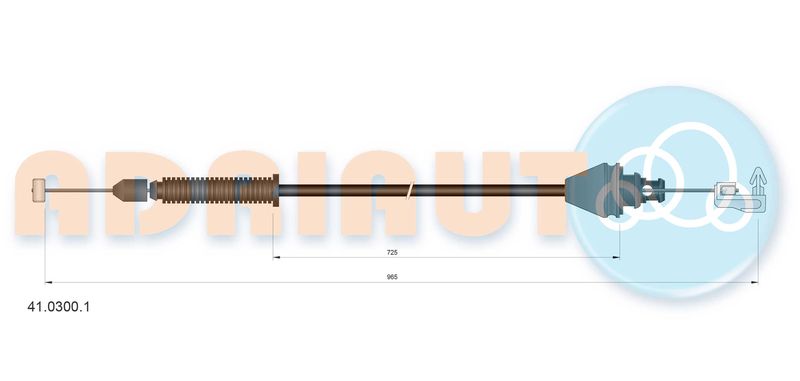 ADRIAUTO 41.0300.1 Accelerator Cable