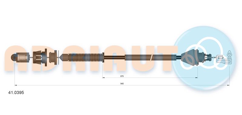 ADRIAUTO 41.0395 Accelerator Cable