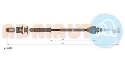 Accelerator Cable ADRIAUTO 41.0396