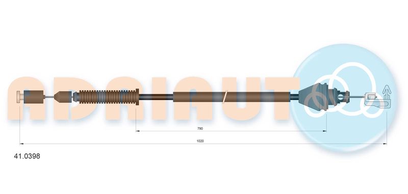 ADRIAUTO 41.0398 Accelerator Cable