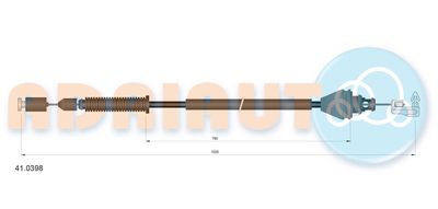 Accelerator Cable ADRIAUTO 41.0398