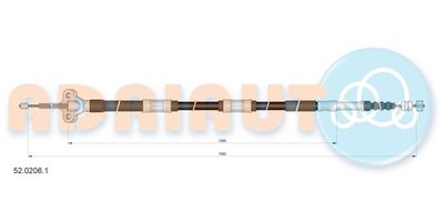 Cable Pull, parking brake ADRIAUTO 52.0206.1
