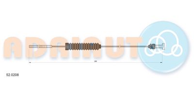 Cable Pull, parking brake ADRIAUTO 52.0208