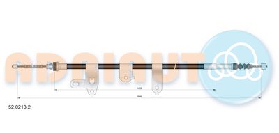 Cable Pull, parking brake ADRIAUTO 52.0213.2