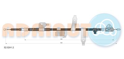 Cable Pull, parking brake ADRIAUTO 52.0241.2