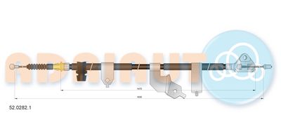 Cable Pull, parking brake ADRIAUTO 52.0282.1