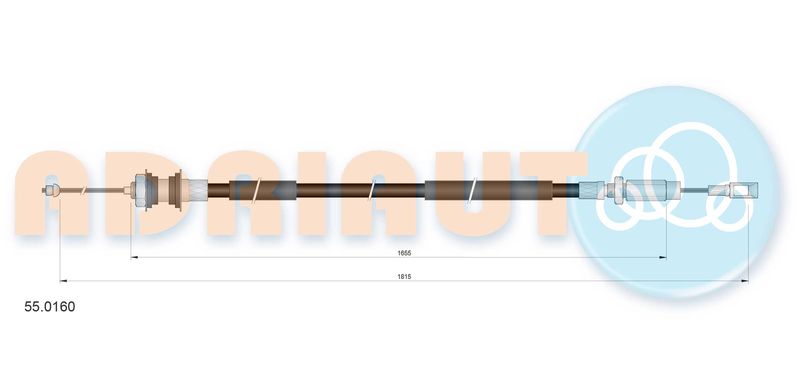 ADRIAUTO 55.0160 Cable Pull, clutch control