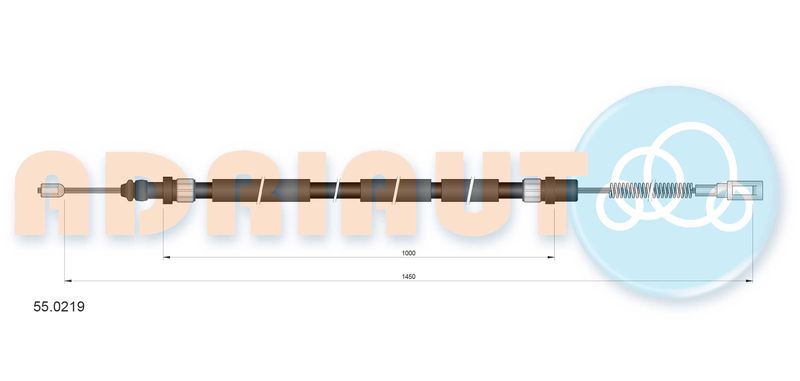 ADRIAUTO 55.0219 Cable Pull, parking brake