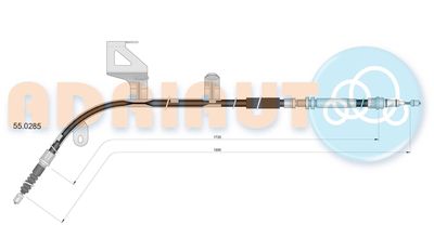Cable Pull, parking brake ADRIAUTO 55.0285