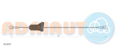 Cable Pull, parking brake ADRIAUTO 57.0217