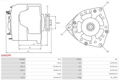 Alternator AS-PL A0062PR