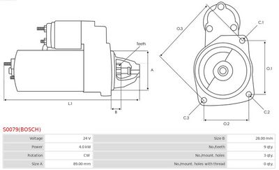 Starter AS-PL S0079(BOSCH)