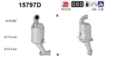 Catalytic Converter AS 15797D