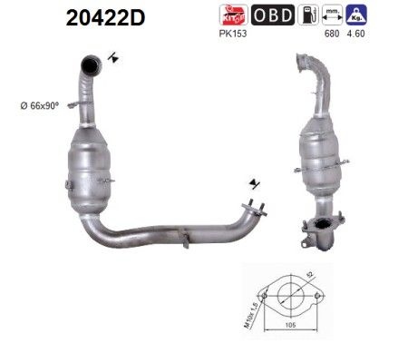 AS 20422D Catalytic Converter