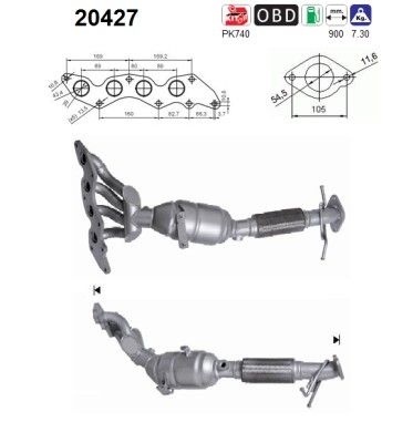 Catalytic Converter AS 20427