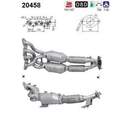 AS 20458 Catalytic Converter