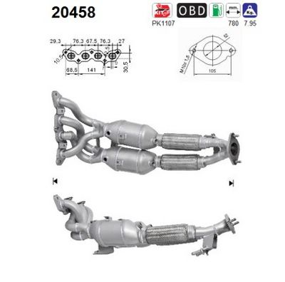 Catalytic Converter AS 20458