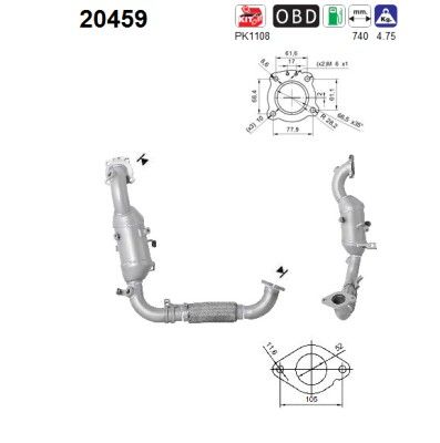 Catalytic Converter AS 20459