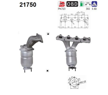 AS 21750 Catalytic Converter