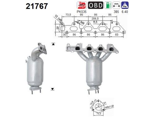 AS 21767 Catalytic Converter