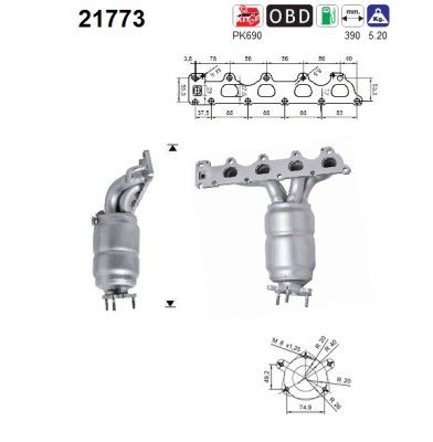 AS 21773 Catalytic Converter