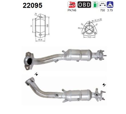 AS 22095 Catalytic Converter