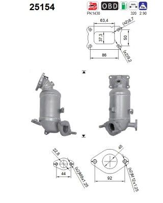 AS 25154 Catalytic Converter