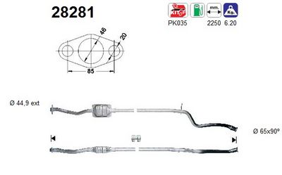 Catalytic Converter AS 28281