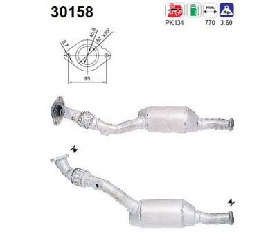 Catalytic Converter AS 30158