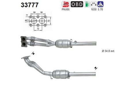 Catalytic Converter AS 33777