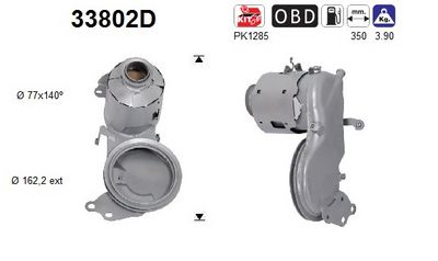 Catalytic Converter AS 33802D