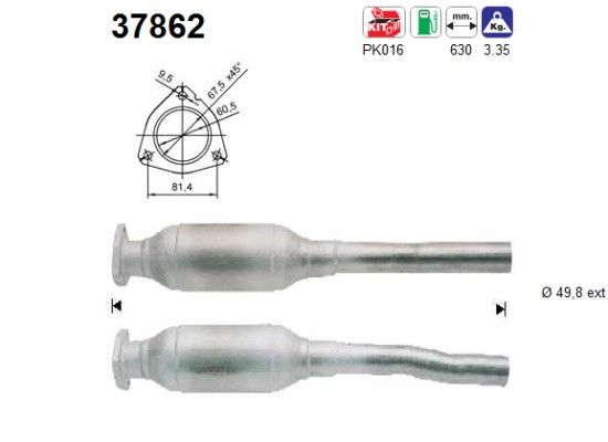 AS 37862 Catalytic Converter