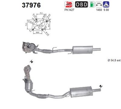 Catalytic Converter AS 37976