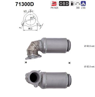 Catalytic Converter AS 71300D