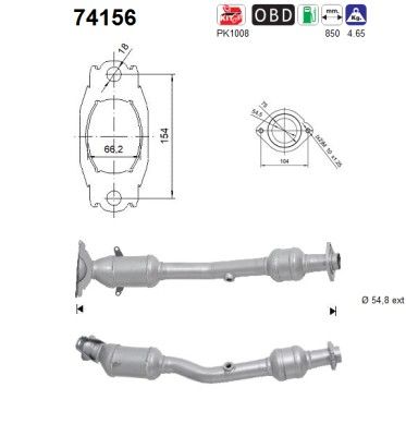 AS 74156 Catalytic Converter
