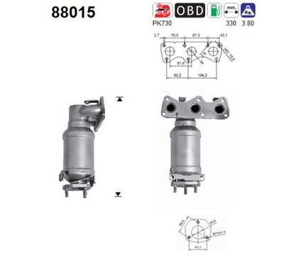 Catalytic Converter AS 88015